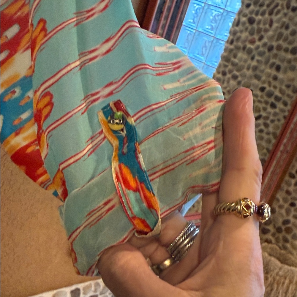 Johnny Was Multicolor Patterned Button Up Shirt - image 6